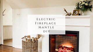 Electric Fireplace Mantle DIY