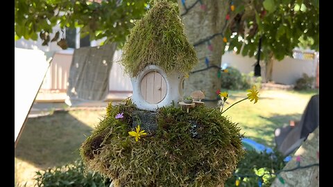 Fairy house 2 - made of natural & recycled materials