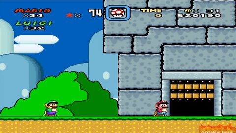 SMW - Super Mario World (1990) - 2 players Longplay | NostalGamerBR