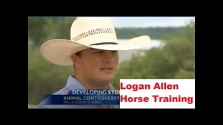 Logan Allen Horse Training Or Abuse? Waterboarding A Horse Is NOT Desentizing