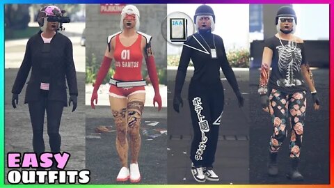 Top 4 Easy To Make Female Tryhard Outfits Using Clothing Glitches #4 (GTA Online)