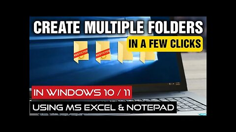 How To Create Multiple Folders Quickly - Create Thousands Of Folders In A Few Clicks