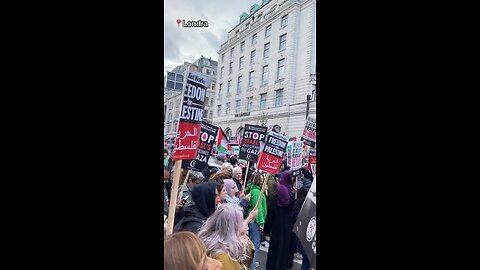 Manifestazione a Londra in favore della Palestina