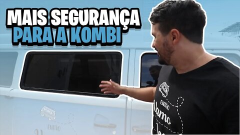 PELÍCULA nos vidros + troca da MÁQUINA DE VIDRO + troca do VOLANTE da KOMBI Home