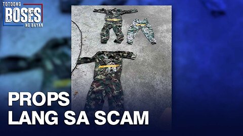 Narekober na Chinese military uniforms sa Porac, Pampanga, posibleng hindi panggiyera