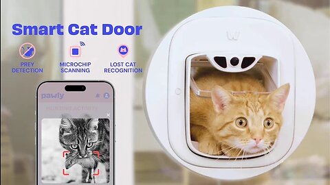 Pawly Door: The Intelligent Cat Door With Prey Detection