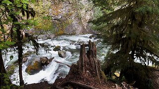 Hiking from House Rock Campground Bridge @ South Santiam River UP TO House Rock Falls! | Oregon | 4K