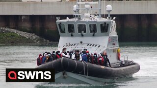 Migrants have been spotted being brought to UK shores by Border Force