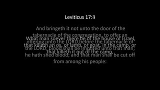 Leviticus Chapter 17