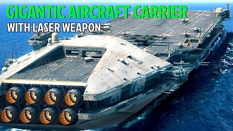 Finally!! US New Gigantic Aircraft Carrier Billions $ with Laser Weapon Is Ready For Action