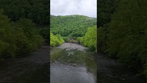 Jim Thorpe Pennsylvania.. waiting on RBMN newly restored steam locomotive to come.