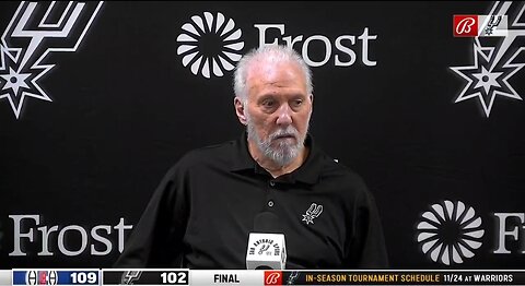 Spurs Coach Popovich Lashes Out At Reporter After Scolding Fans