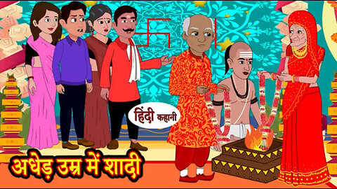 Adher umar mei shaadi | Animated Hindi moral story