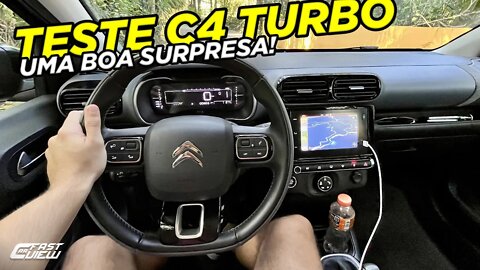 TEST DRIVE NOVO CITROEN C4 CACTUS SHINE PACK 1.6 THP TURBO 2022