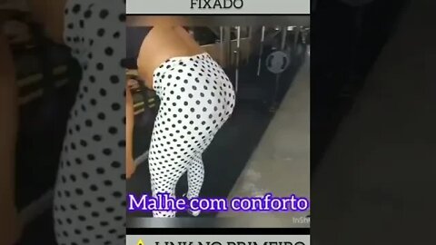 Roupa Legging de academia Moda Feminina Tecido Suplex Grosso Cós Alto + Brinde!