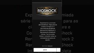 Bioshock The Collection, gratuito na Epic Games até 02/junho/2022 - Link na descrição.