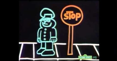 Classic Sesame Street - Today's Secret Drawing (A Policeman)