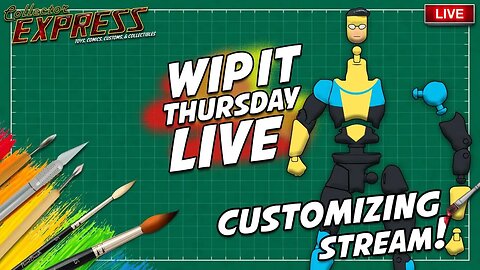 Customizing Action Figures - WIP IT Thursday Live - Episode #47 - Painting, Sculpting, and More!