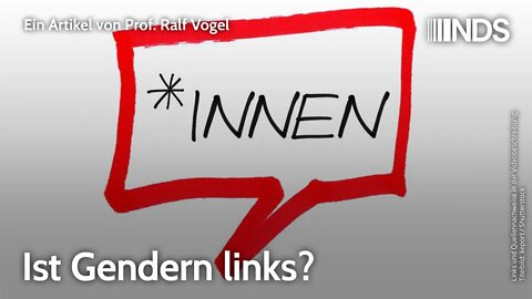 Ist Gendern links? | Ralf Vogel | NDS-Podcast