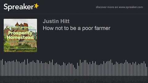 How not to be a poor farmer