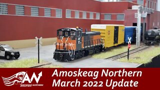 Amoskeag Northern March 2022 Layout Update