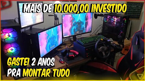 GASTEI MAIS DE 10.000,00 PRA MONTAR MEU NOVO SETUP GAMER ATUALIZADO EM 2023