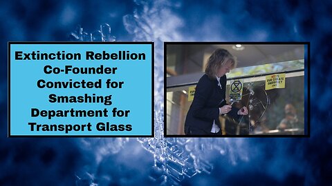 Extinction Rebellion Co Founder Convicted for Smashing Department for Transport Glass