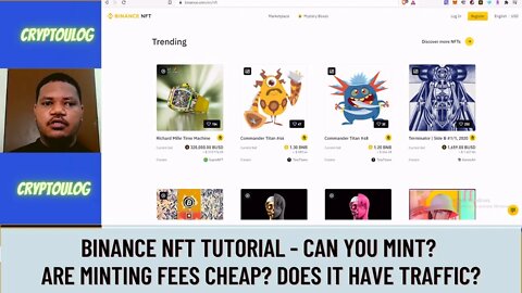Binance NFT Tutorial - Can You Mint? Are Minting Fees Cheap? Does It Have Traffic?