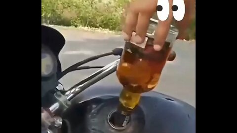 When the motorcycle drinks wine 😄