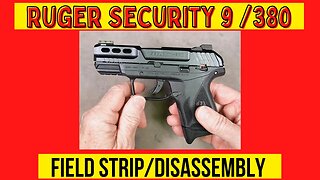 Ruger Security 9 and Security 380 Field Strip & Disassembly for Cleaning