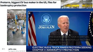 Proterra, biggest EV bus maker in the US, files for bankruptcy protection