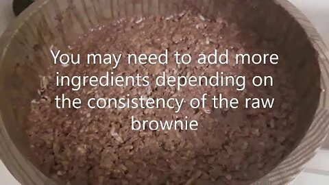 Making of Raw Vegan Brownie =)