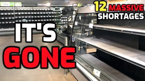 12 MASSIVE Shortages Happening RIGHT NOW - Food Shortage & Empty Shelves | October 3, 2022