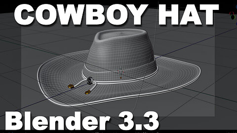 Cowboy Hat - Fly Around - 3d Animation - Blender 3.3 - Resolve 18 - PNW - Africa Twin - Motovlog