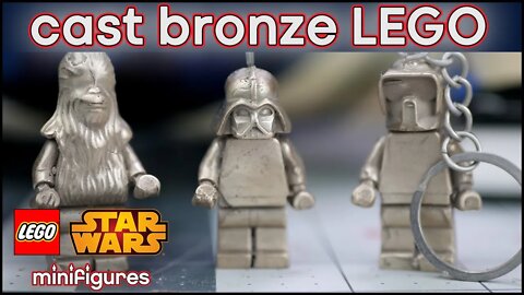 Lego Star Wars Minifigures Cast in Bronze Metal