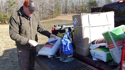 #110 First Time Frost Seeding A Small Food Plot To Attract Deer