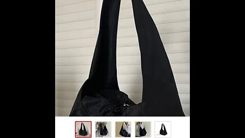 Women Bag New Nylon Bucket Fashion Solid Zipper SOFT Shoulder Bag | Link in the description 👇 to BUY
