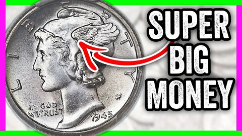$96,000 RARE DIME - HOW TO TELL IF YOU HAVE THIS 1945 MERCURY DIME WORTH MONEY