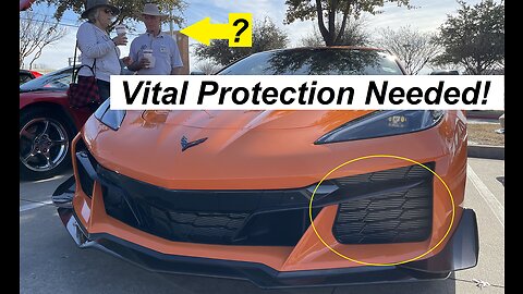 Vital Accessory for C8 Corvette | Is C8 Corvette Driven Much? | C8 Grill Guards Reminder