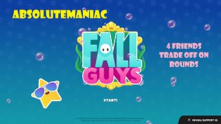 Fall Guys - 4 Friends Play And Trade Off Rounds