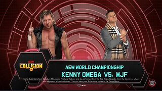 AEW Collision MJF vs Kenny Omega for the AEW World Championship
