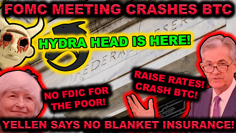 FOMC Crashes BTC! Yellen Says SCREW THE POOR! Hydra Head L2 Scale Solution for Cardano IS HERE!