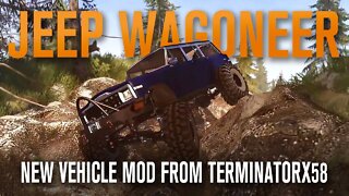 1990 JEEP WAGONEER | FIRST LOOK AT NEW MUDRUNNER VEHICLE MOD FROM TERMINATORX58