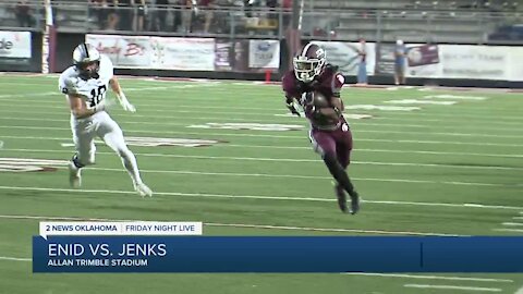 Jenks beats Enid 49-6