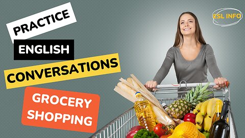 Grocery Shopping || Practice English Conversations || Speaking Fluency