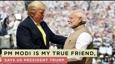 What US president Donald trump said about pm modi Of India