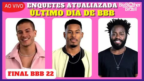 BB 22: Reta Final Do Big Brother Brasil, Arthur, Paulo André e Douglas; Resultado Das Enquetes!