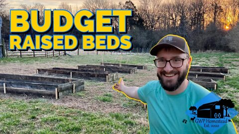 Building Raised Garden Beds from Salvaged Material // 2022 Garden