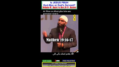 Is Jesus PBUH God-Man or Servant of God DEBATE ? 13هل المسيح رجل اله ام عبد الله؟#why_islam