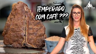 T-BONE COM DRY RUB DE CAFÉ